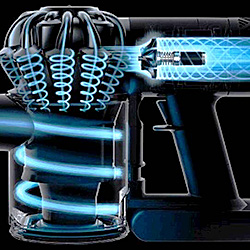 Powered by the Dyson Digital Motor V6